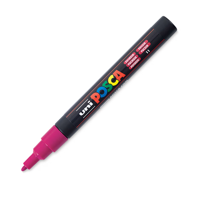 Uni Posca Paint Marker Fine Bullet Shaped 0.9-1.3mm - Fuchsia