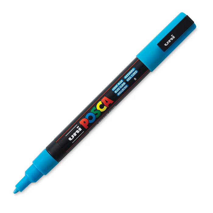 Uni Posca Paint Marker Fine Bullet Shaped 0.9-1.3mm Light Blue