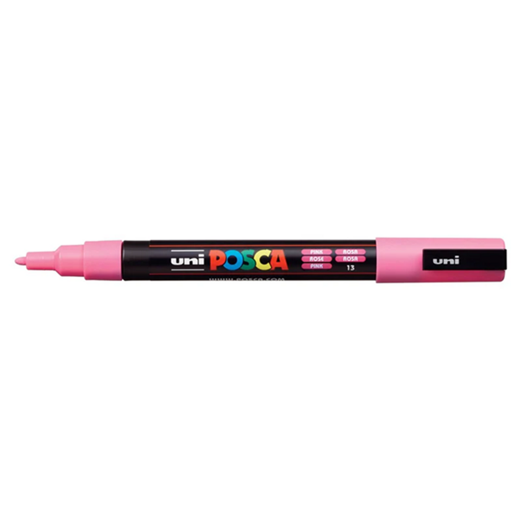 Uni Posca Paint Marker Fine Bullet Shaped 0.9-1.3mm - Pink — Brilliant ...