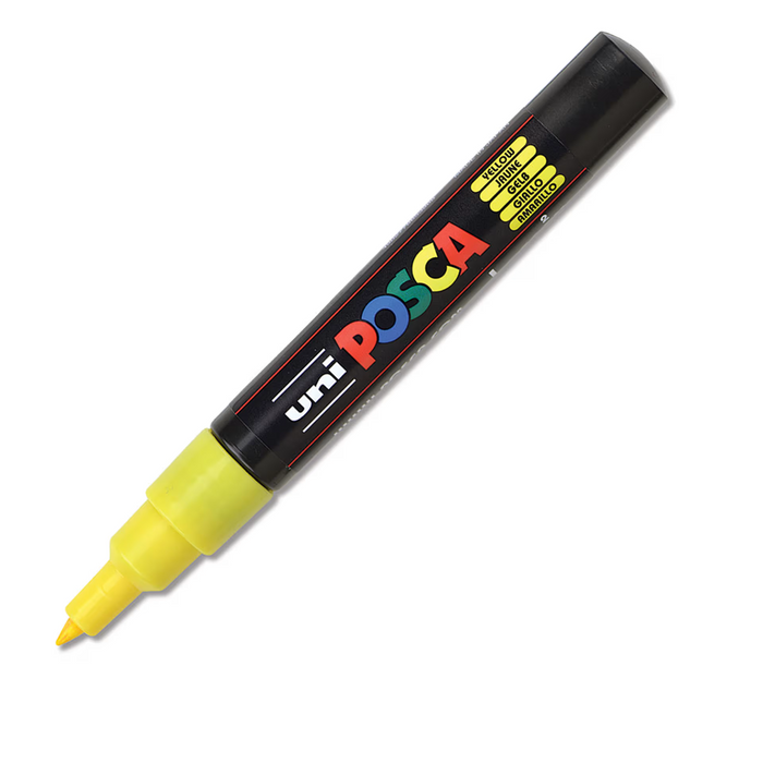Uni Posca Paint Marker Fine Bullet Shaped 0.9-1.3mm - Yellow