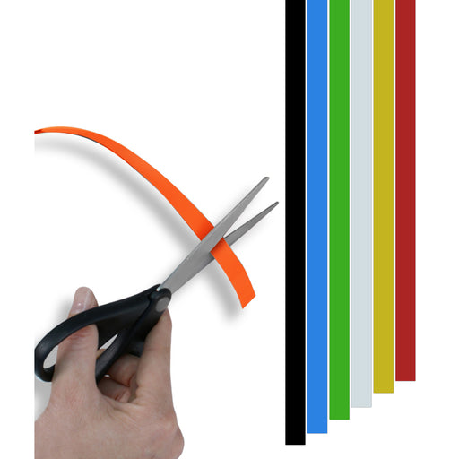 Visionchart Vista Magnetic Whiteboard Strips 25 x 300mm Whit