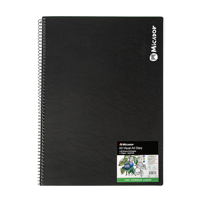 Micador Visual Art Diary A3 Black