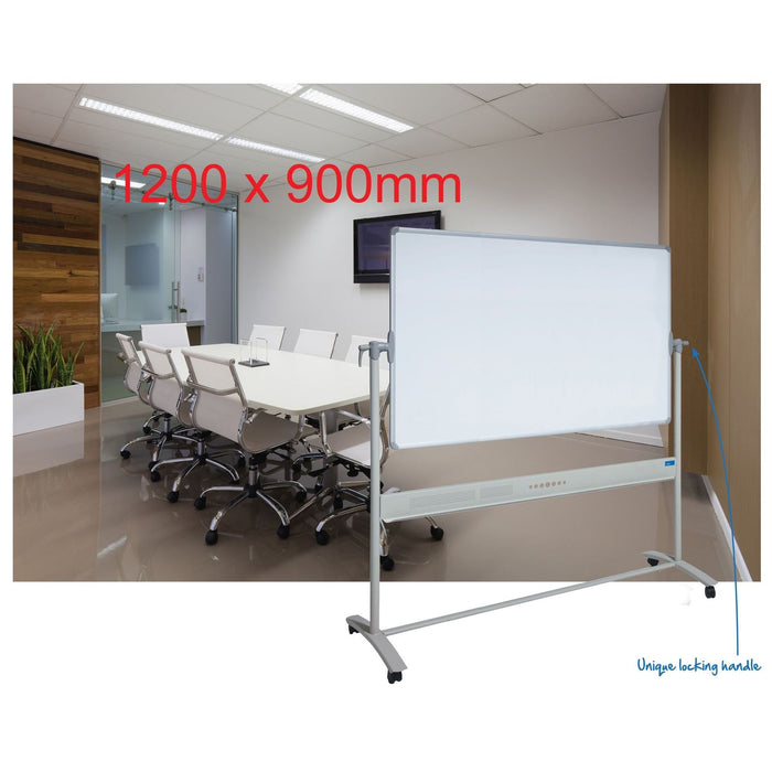 Mobile Whiteboards Corporate 1200x 900mm Magnetic Visionchar