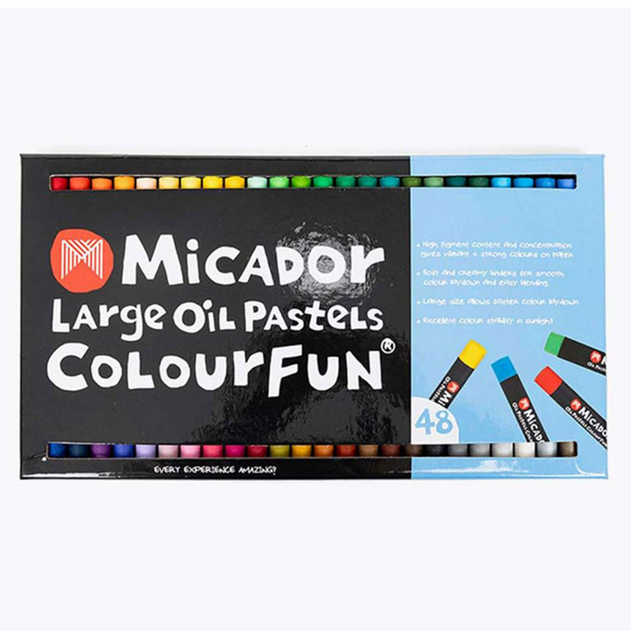 Micador Colourfun Large Oil Pastels - Pack of 48