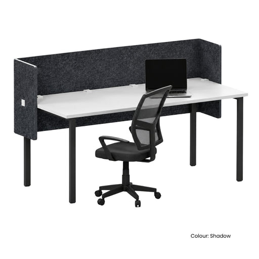SANA Serenity Desk Screen 12mm Above and Below 1500 x 800+300+300mm