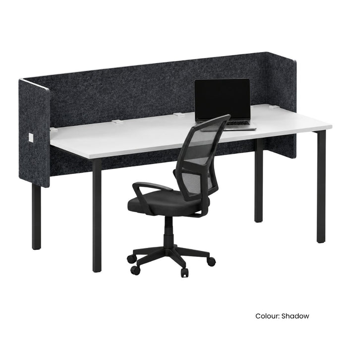 SANA Serenity Desk Screen 12mm Above and Below 1800 x 600+300+300mm