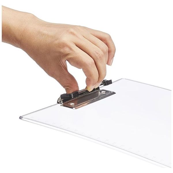 Bibbulmun A4 Clear Clipboard with Strong Metal Clip – Transparent Acrylic