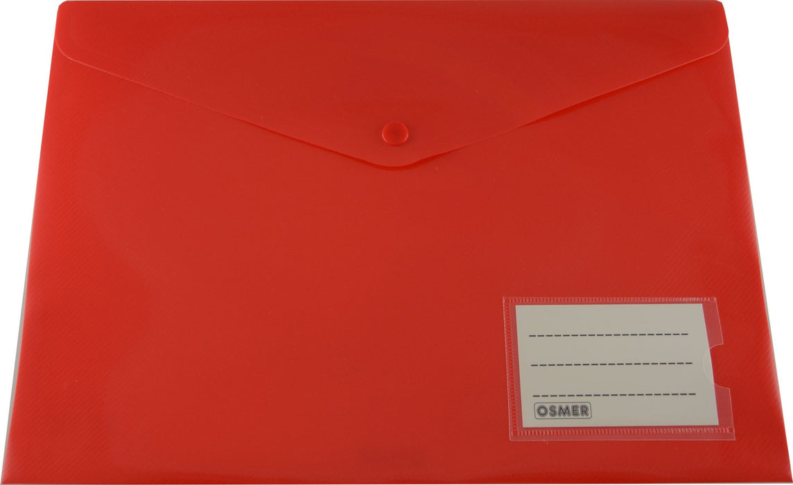A4 Document Wallet with Name Pocket (Assorted Colours)
