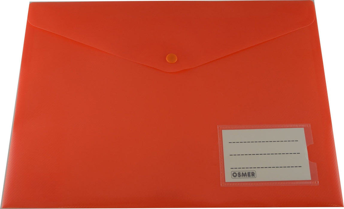 A4 Document Wallet with Name Pocket (Assorted Colours)