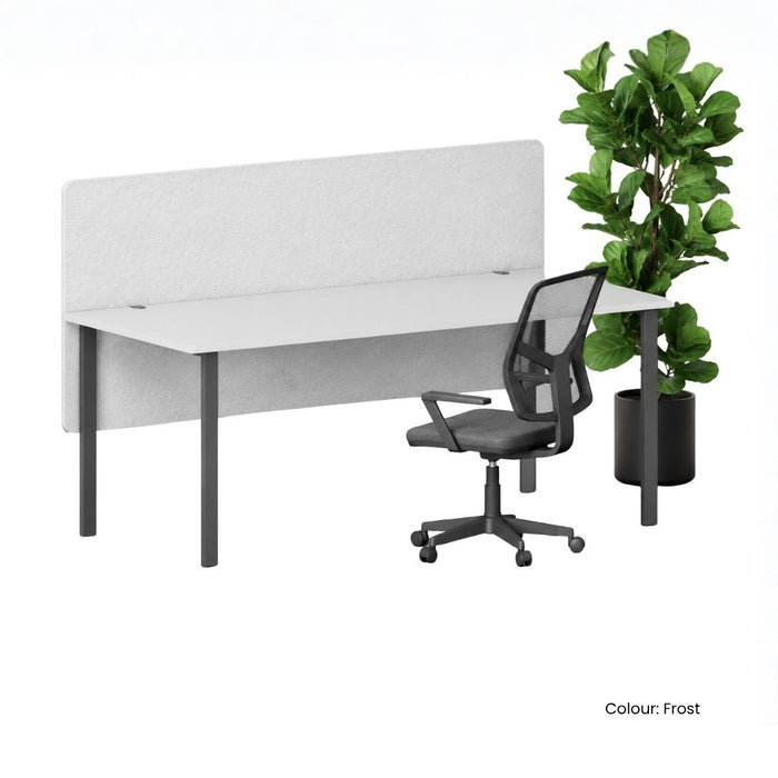 SANA Serenity Desk Screen 24mm Above and Below Desk 2400 x 800mm