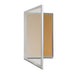 Visionchart TX Weather Resistant Single Door Notice Case 590 x 1080mm Cork