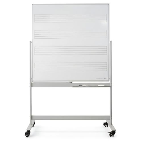 Visionchart DuraWrite Music Staff Mobile Whiteboard 1200 x 1200mm VM1212-M