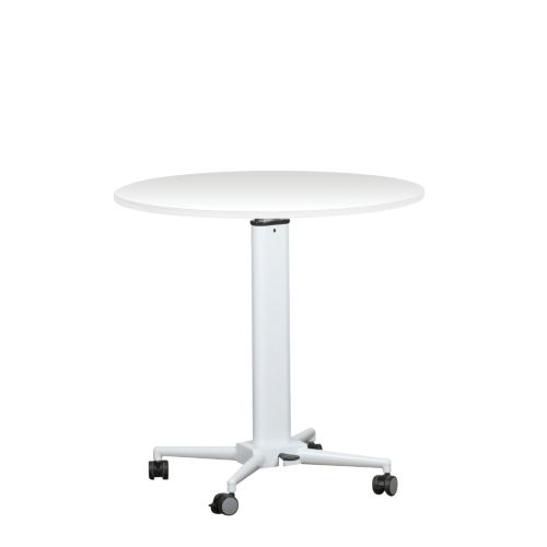 Visionchart Height Adjustable Breakroom Table 800 x 688-1058mm White BRT800