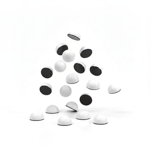 Vista Magnetic Buttons 20mm White Pack of 10
