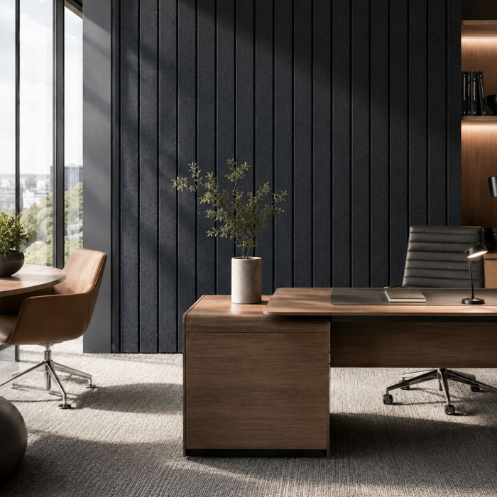 SANA Linea Acoustic Panel 12mm 2600 x 1200mm Charcoal 07