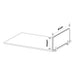 SANA Serenity Desk Screen 12mm Above Desk 740 x 600mm