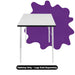 Creative Kids Dry Erase Table Top 600 x 600mm White EDEST-TOP
