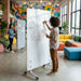 Visionchart Quiet Mobile Glassboard 1700 x 900mm White