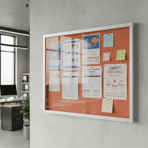 Visionchart BeNoticed Sliding Door Krommenie Notice Case 1200 x 900mm SGCK1