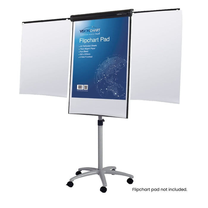 Visionchart Communicate Mobile Deluxe Flipchart Stand 680 x 1000mm White