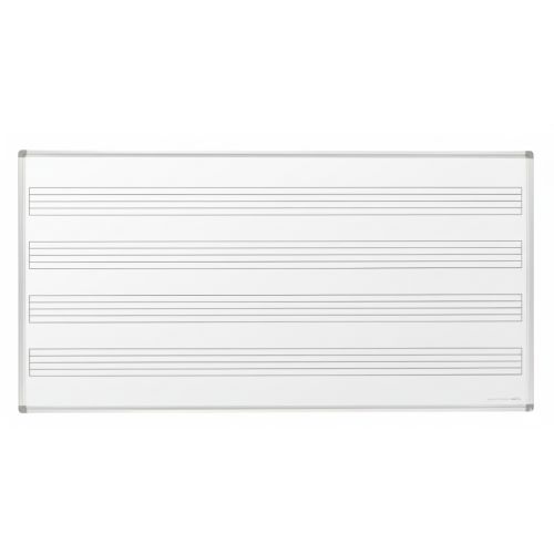 Visionchart EverWrite Music Staff Porcelain Whiteboard 2400 x 1200mm VMB2412-P