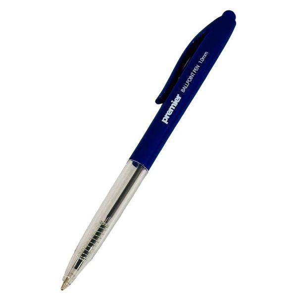 Premier Clic Retractable Ballpoint Pen Blue – 1.0 mm Medium Tip