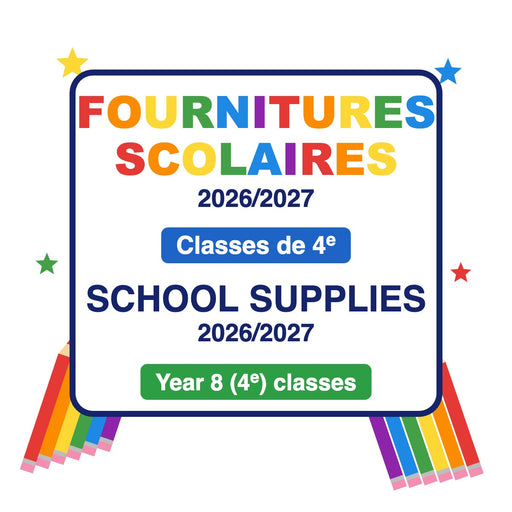 Lycée Condorcet de Sydney Year 8 (4e) school supplies list