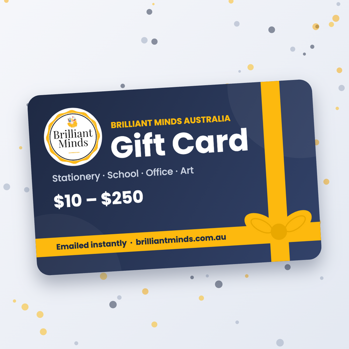 Brilliant Minds Australia gift card – $10 to $250, emailed instantly