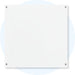 Visionchart Lumiere Magnetic Glassboard 1200 x 1200mm White VGB1212