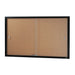 Visionchart BeNoticed Cork Pinboard 2 Door 1525 x 915mm Black BN-SGC-1590BC