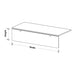 SANA Serenity Desk Screen 24mm Below Desk 740 x 400mm