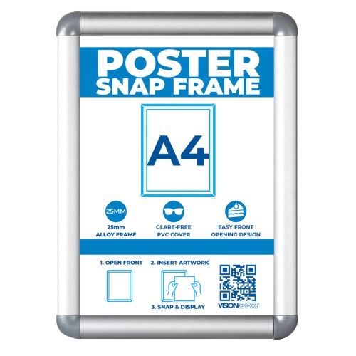 Visionchart Poster Snap Frame A4 360 x 270mm