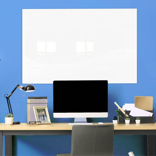 Visionchart Accent Magnetic Glassboard 1200 x 900mm White VGA1290