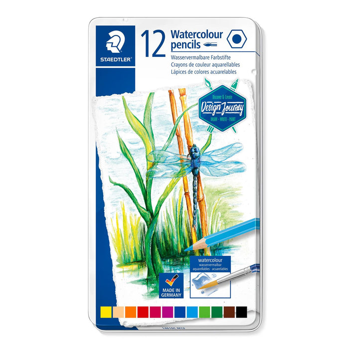 Staedtler 12 Watercolour Pencils Tin