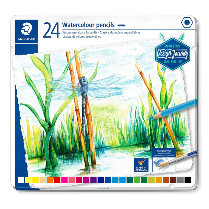 Staedtler 24 Watercolour Pencils Tin