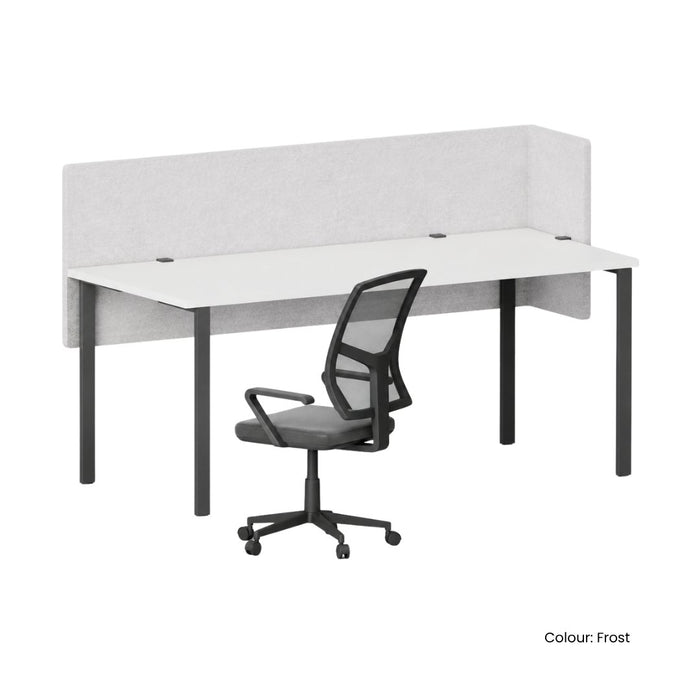 SANA Serenity Desk Screen 12mm Above and Below 1800 x 600+300mm