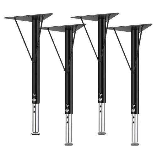 Creative Kids Height Adjustable Table Legs Set 500-750mm Black ETB-LEG