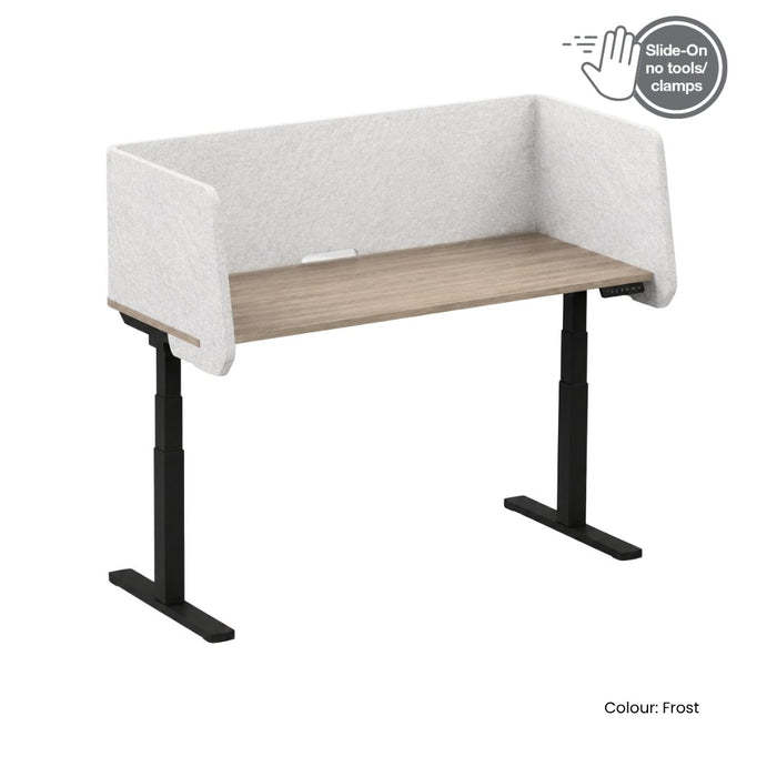 SANA Serenity Desk Screen 24mm Surround 1200 x 800 x 500mm Incline