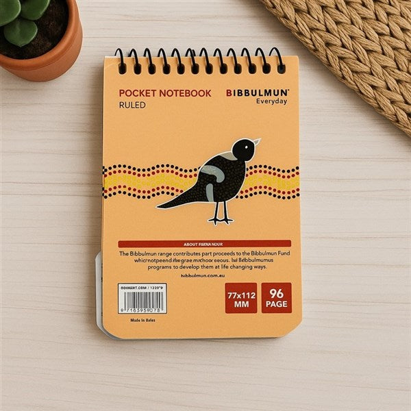 Bibbulmun Pocket Notebook - 77mm x 112mm - 96 Ruled Pages