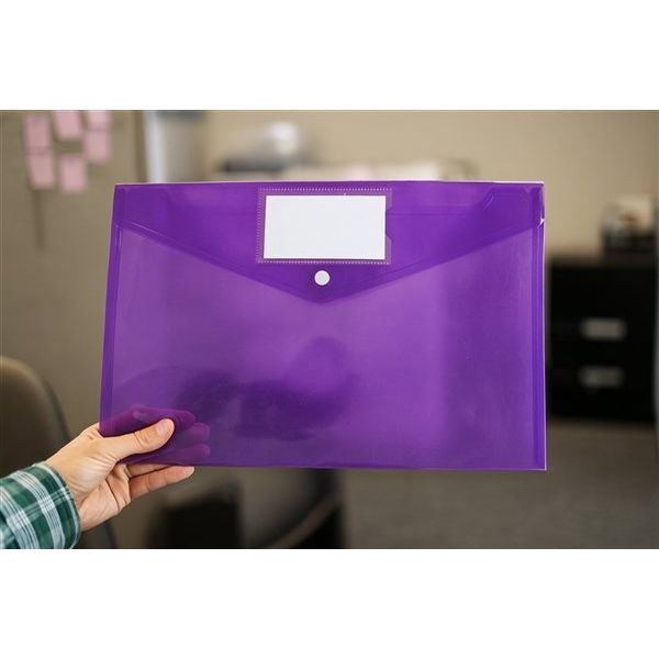 Purple Document Envelope A4 Size with Button Closure – Pack of 10