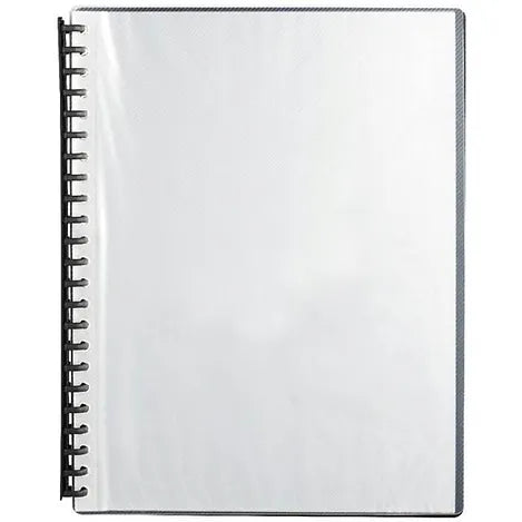 Display Book Clear Cover Black Covers A4 Refillable 20page