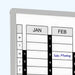 Visionchart Whiteboard Planner Perpetual 2400 x 1200mm Standard Frame