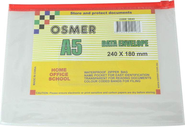 Osmer A5 Data Envelope - 12pk