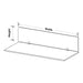 SANA Serenity Desk Screen 24mm Above Desk 1800 x 400mm