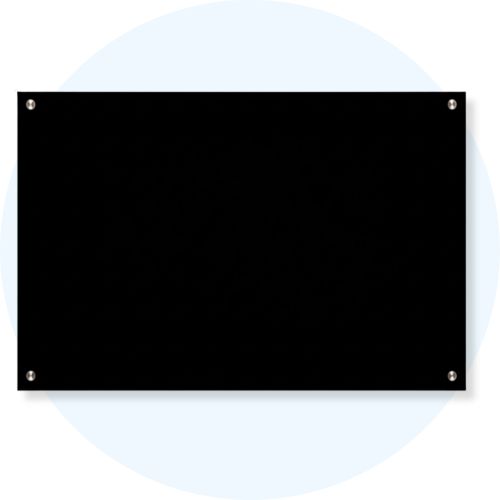 Visionchart Lumiere Magnetic Glassboard 1800 x 1200mm Black