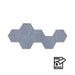 SANA Acoustic Shapes Hexagons 12mm 300 x 260mm Pack of 6 Moonlight