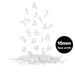 Visionchart Executive Letter Board Numbers 15mm Pack of 270 White EXNPW2
