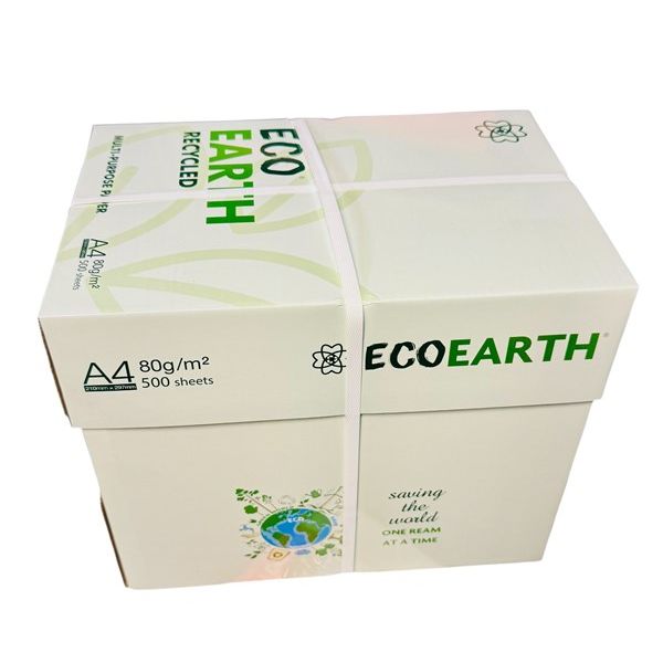 ECOEARTH 100% Recycled Copy Paper A4 White – 80 GSM