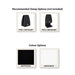 SANA Serenity Desk Screen 24mm Above Desk w/ Side Bar 1800 x 600 x 300mm