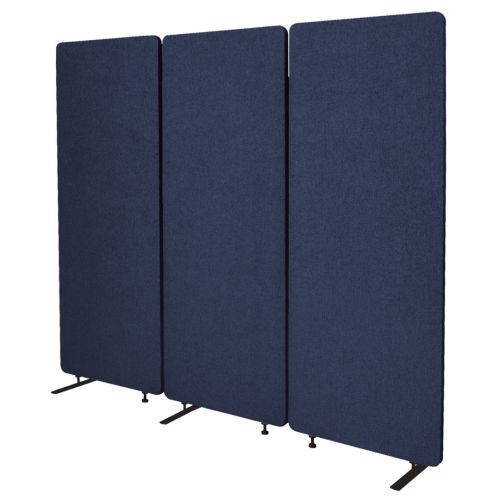 Visionchart ZIP Acoustic Screen Room Divider 3 Panels 1650 x 1830mm Marine